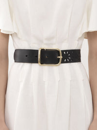 Ceinture Kamilla en cuir - Black
