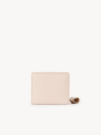 Portefeuille Linda compact en cuir - Blush Pâle