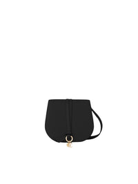 Mini sac porté épaule Alphabet en cuir - Black