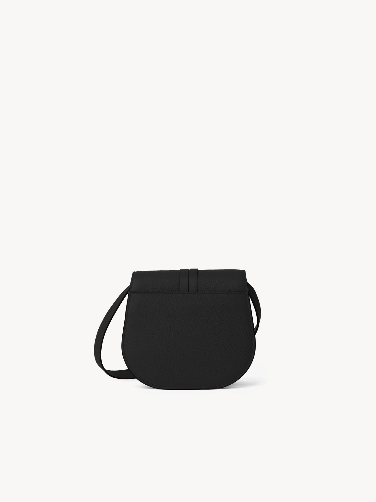 Mini sac porté épaule Alphabet en cuir - Black