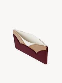 Porte-cartes Linda en cuir - Dark Ruby