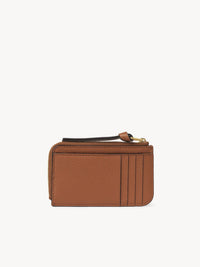 Porte-monnaie Marcie avec fentes pour cartes en cuir - Tan