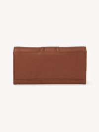Portefeuille long Hana en cuir - Caramello