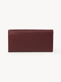 Portefeuille long à rabat Lizzie en cuir - Dark Velvet
