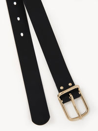 Ceinture moyenne Joe en cuir - Black