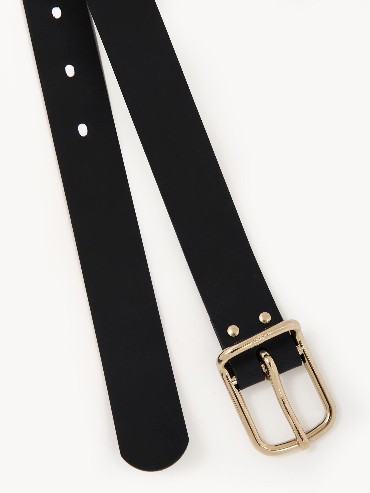 Ceinture moyenne Joe en cuir - Black