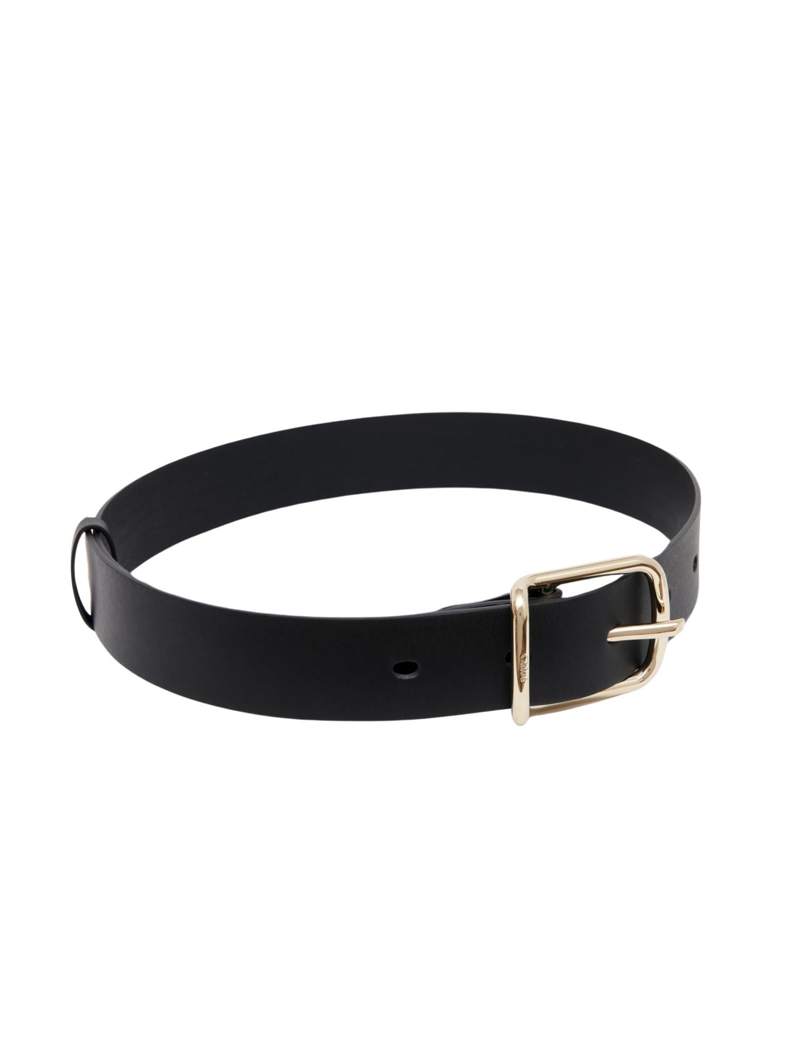 Ceinture moyenne Joe en cuir - Black