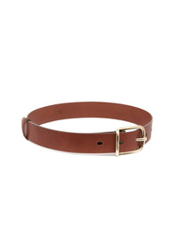 Ceinture moyenne Joe en cuir - Suntan Brown