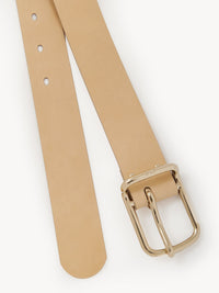 Ceinture large Joe en cuir - Biscotti Beige