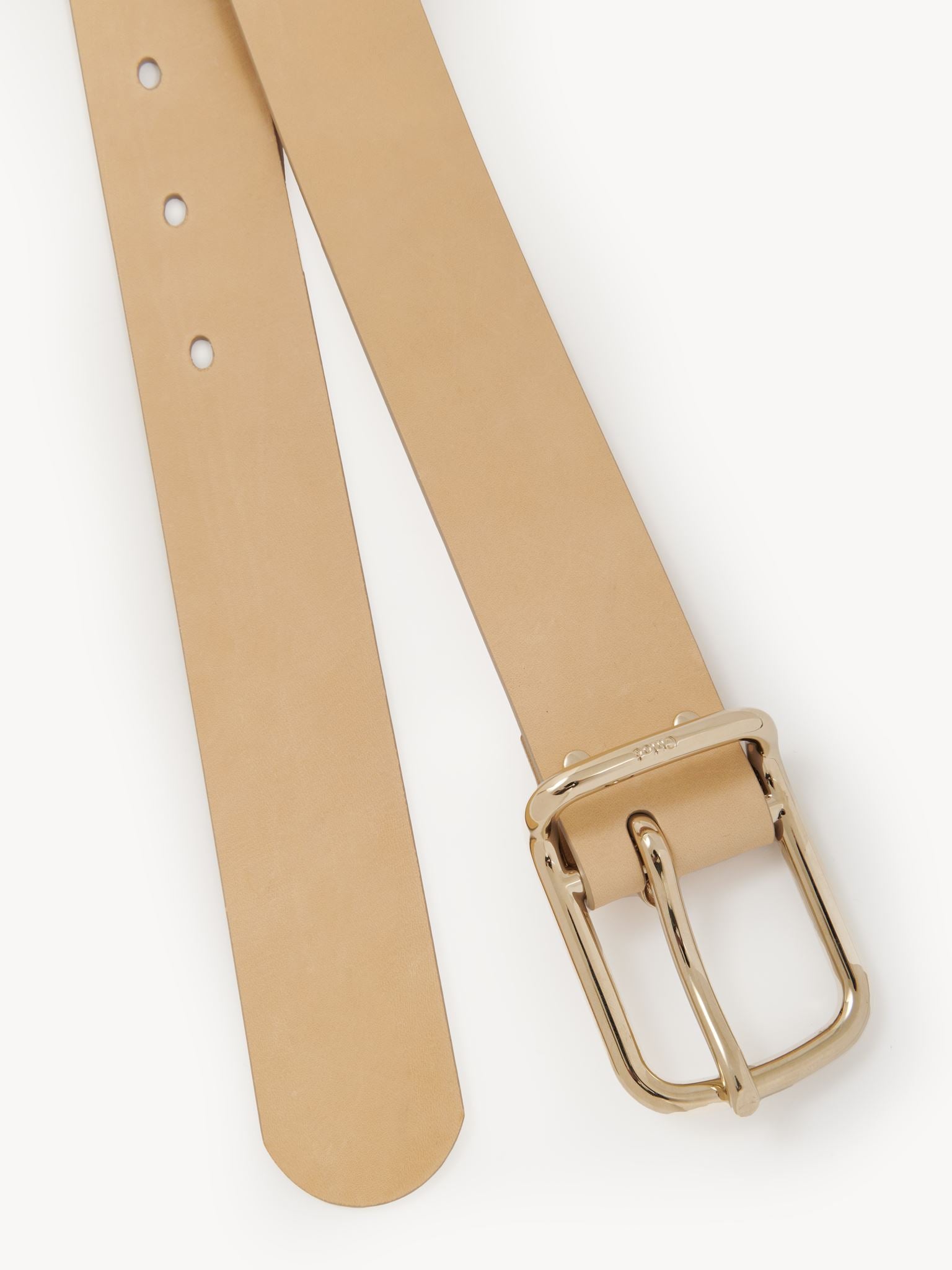Ceinture large Joe en cuir - Biscotti Beige
