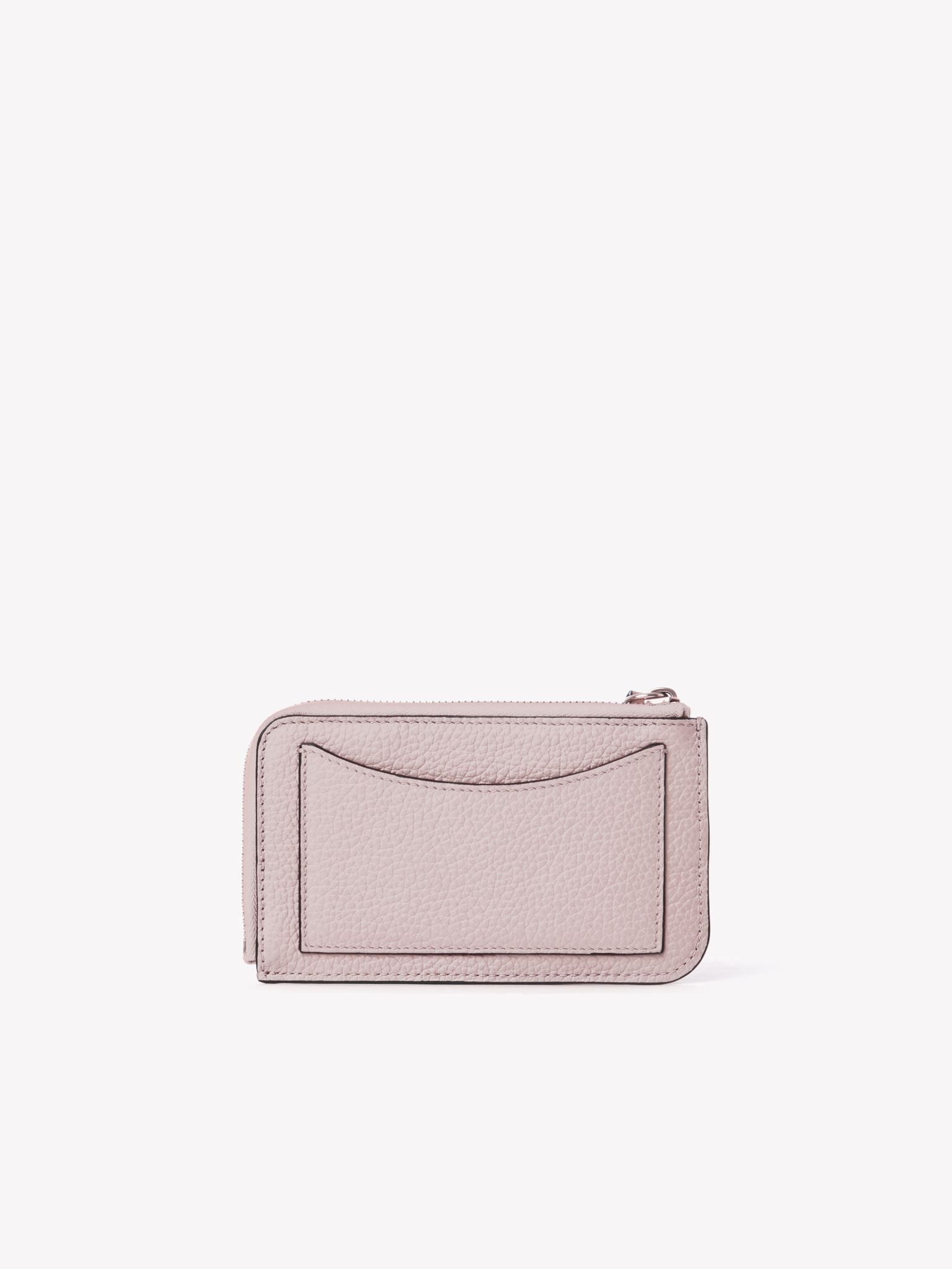 Porte-monnaie Alphabet à porte-clés en cuir - Misty Lavender