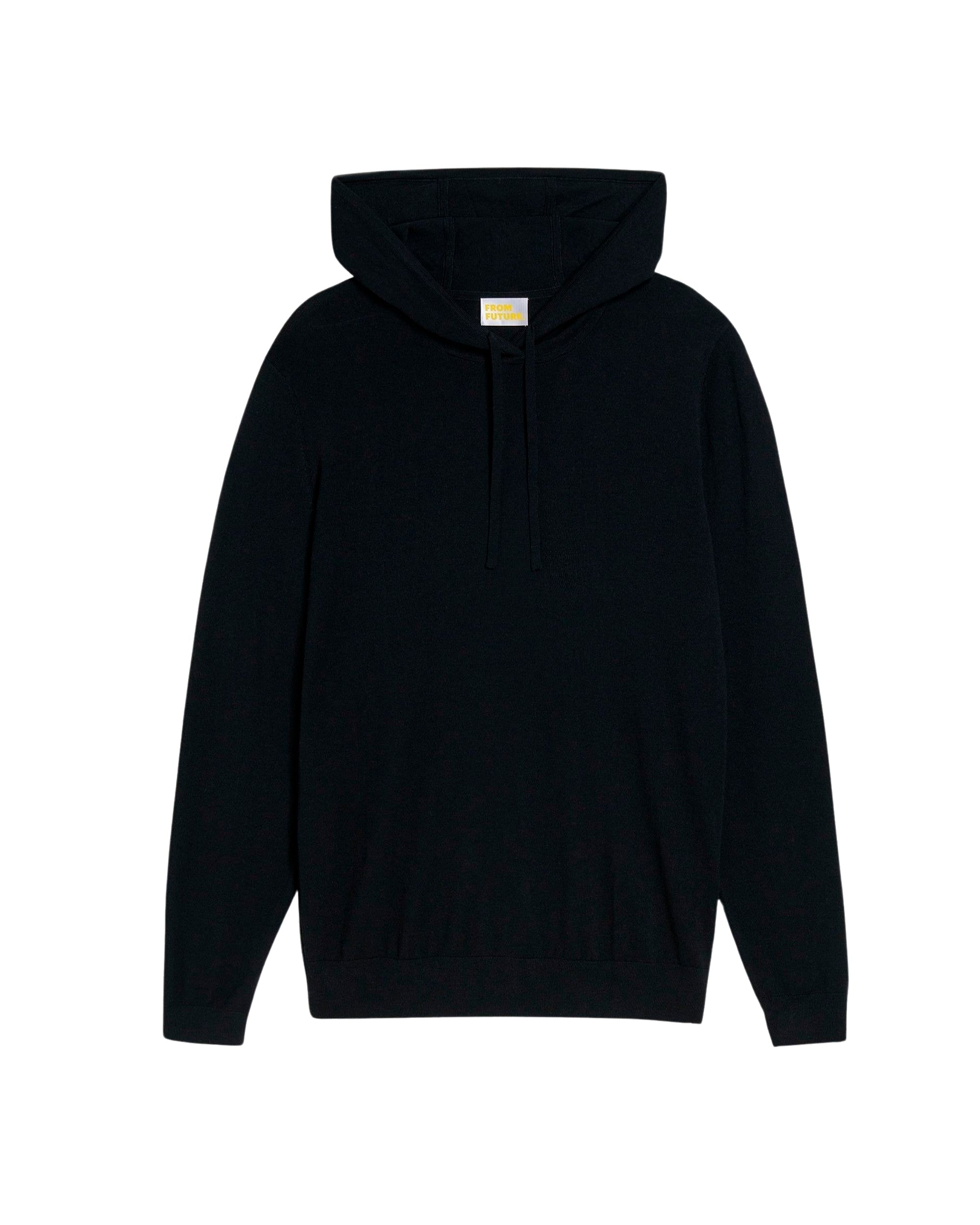 Hoodie classique en laine mérinos - Black