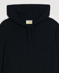 Hoodie classique en laine mérinos - Black