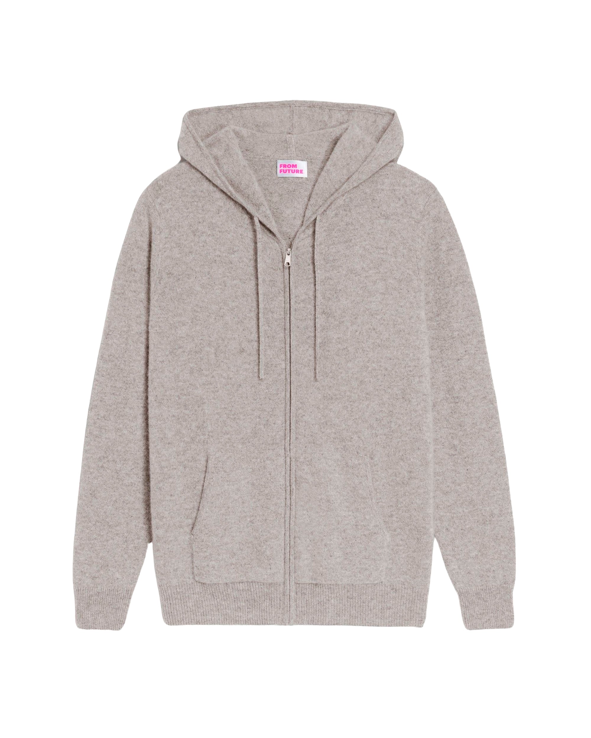 Hoodie zippé Light en cachemire - Dark Heather Gray