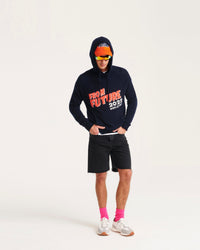 Hoodie World Tour en cachemire - Navy
