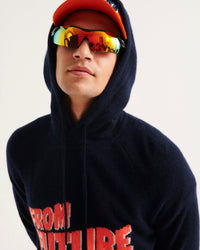 Hoodie World Tour en cachemire - Navy