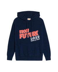 Hoodie World Tour en cachemire - Navy