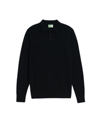 Pull polo en cachemire - Black