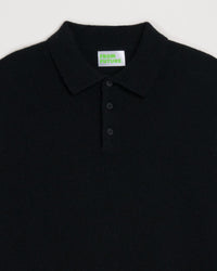 Pull polo en cachemire - Black