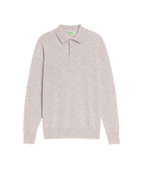 Pull polo en cachemire - Light Heather Gray