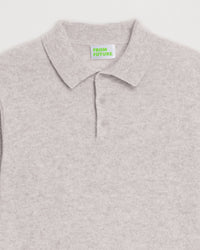 Pull polo en cachemire - Light Heather Gray