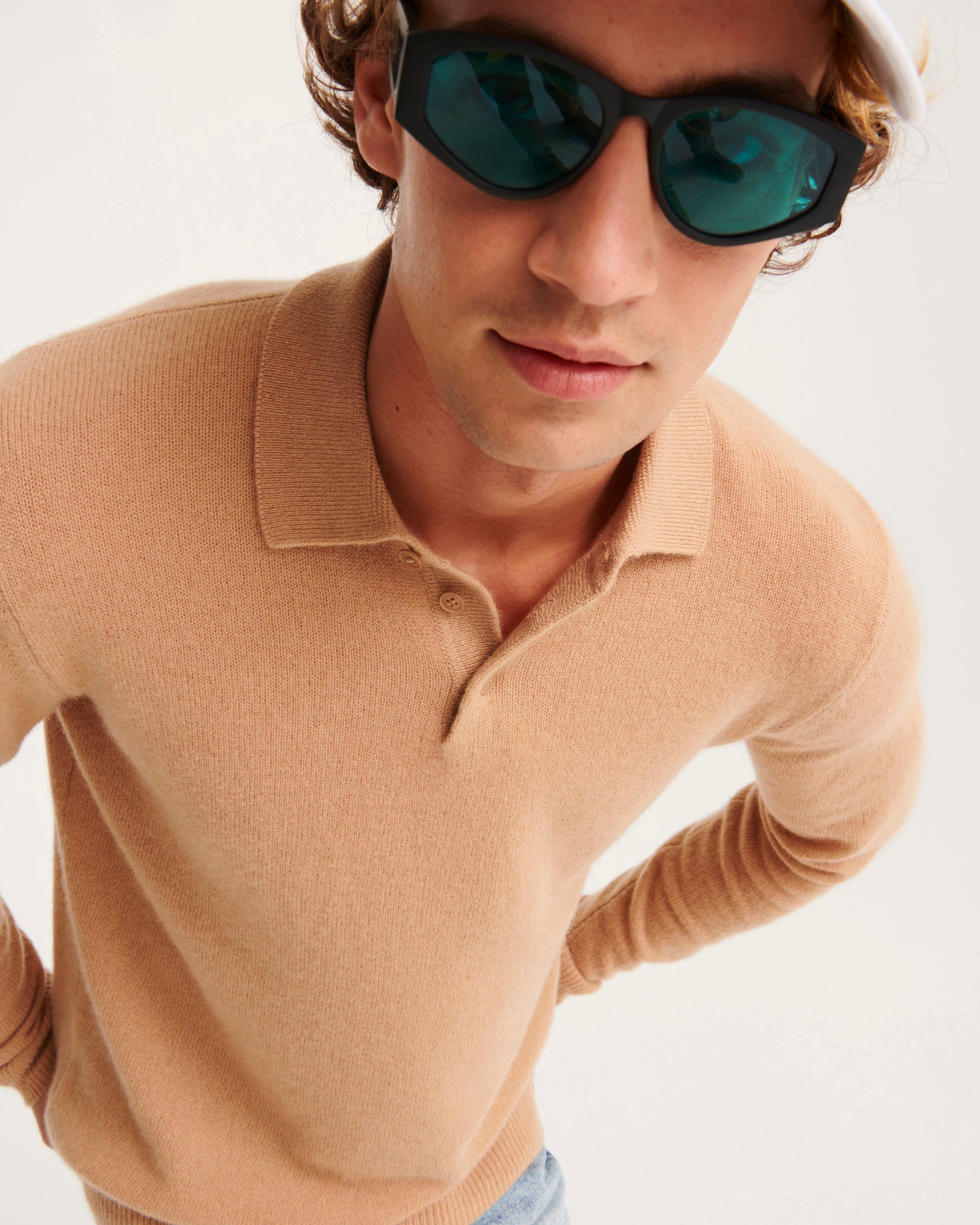 Pull polo en cachemire - Summer Camel