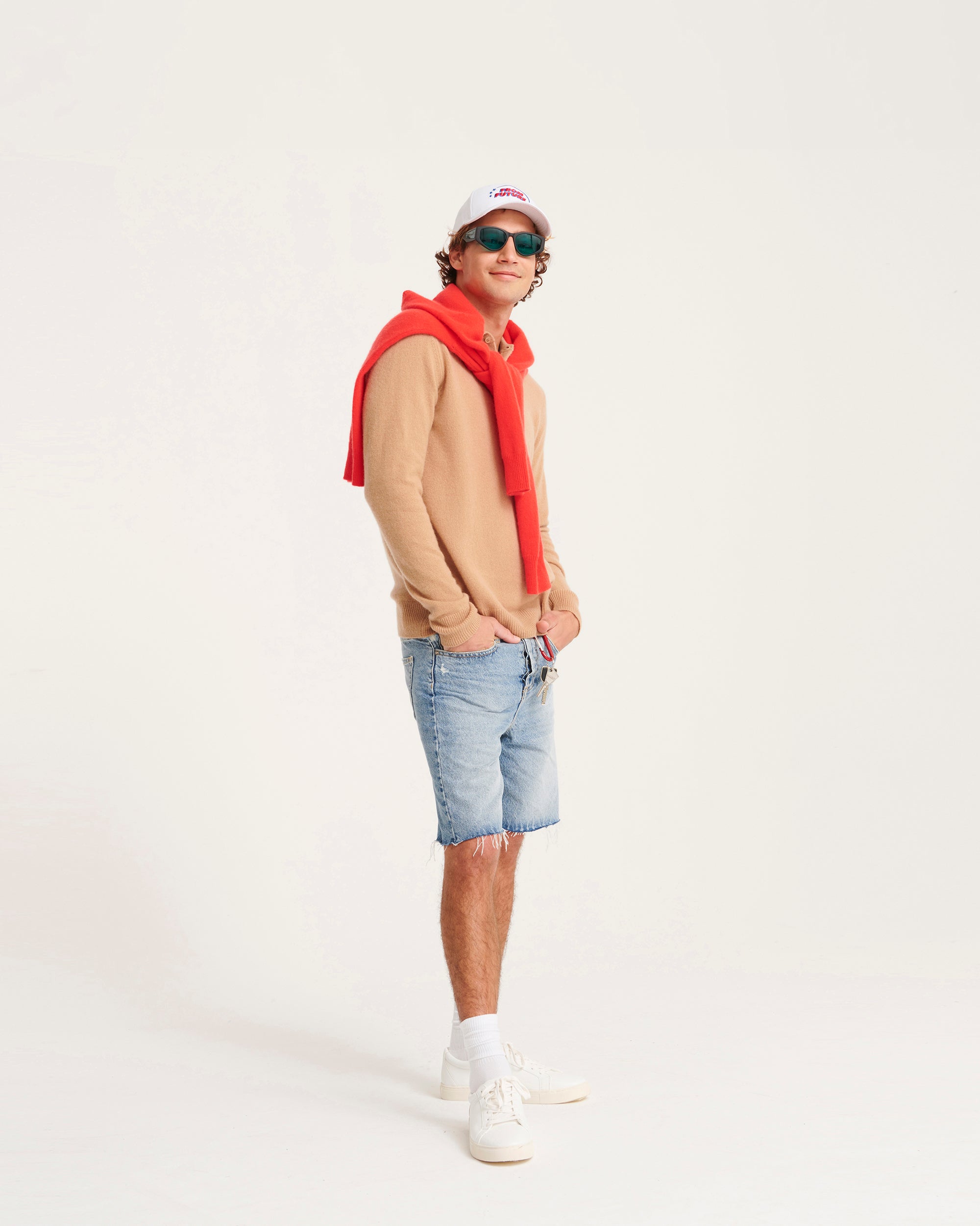 Pull polo en cachemire - Summer Camel