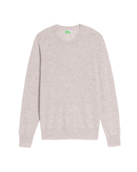 Pull Light à col rond en cachemire - Light Heather Gray