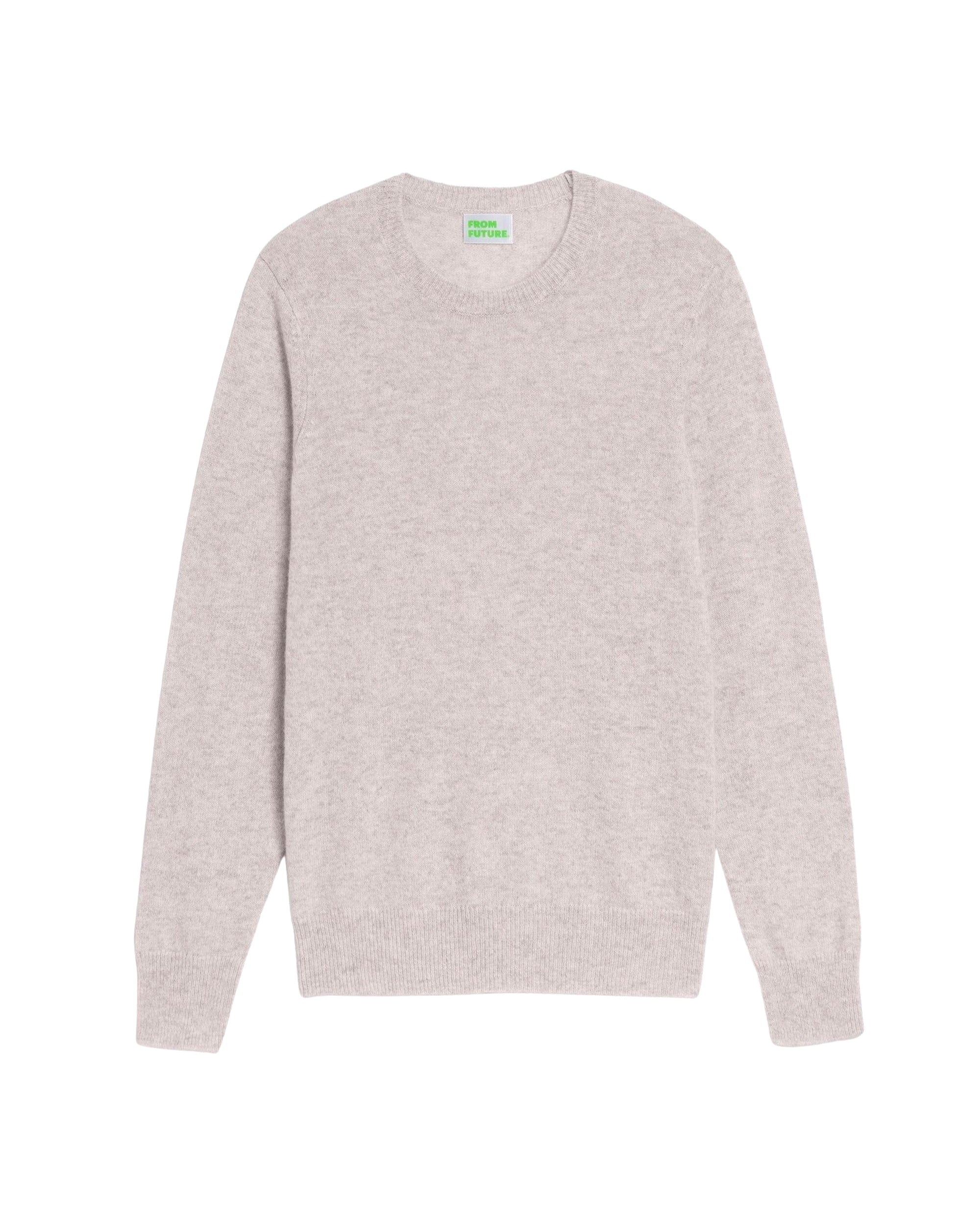 Pull Light à col rond en cachemire - Light Heather Gray