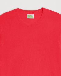 Pull Light à col rond en cachemire - Bright Red