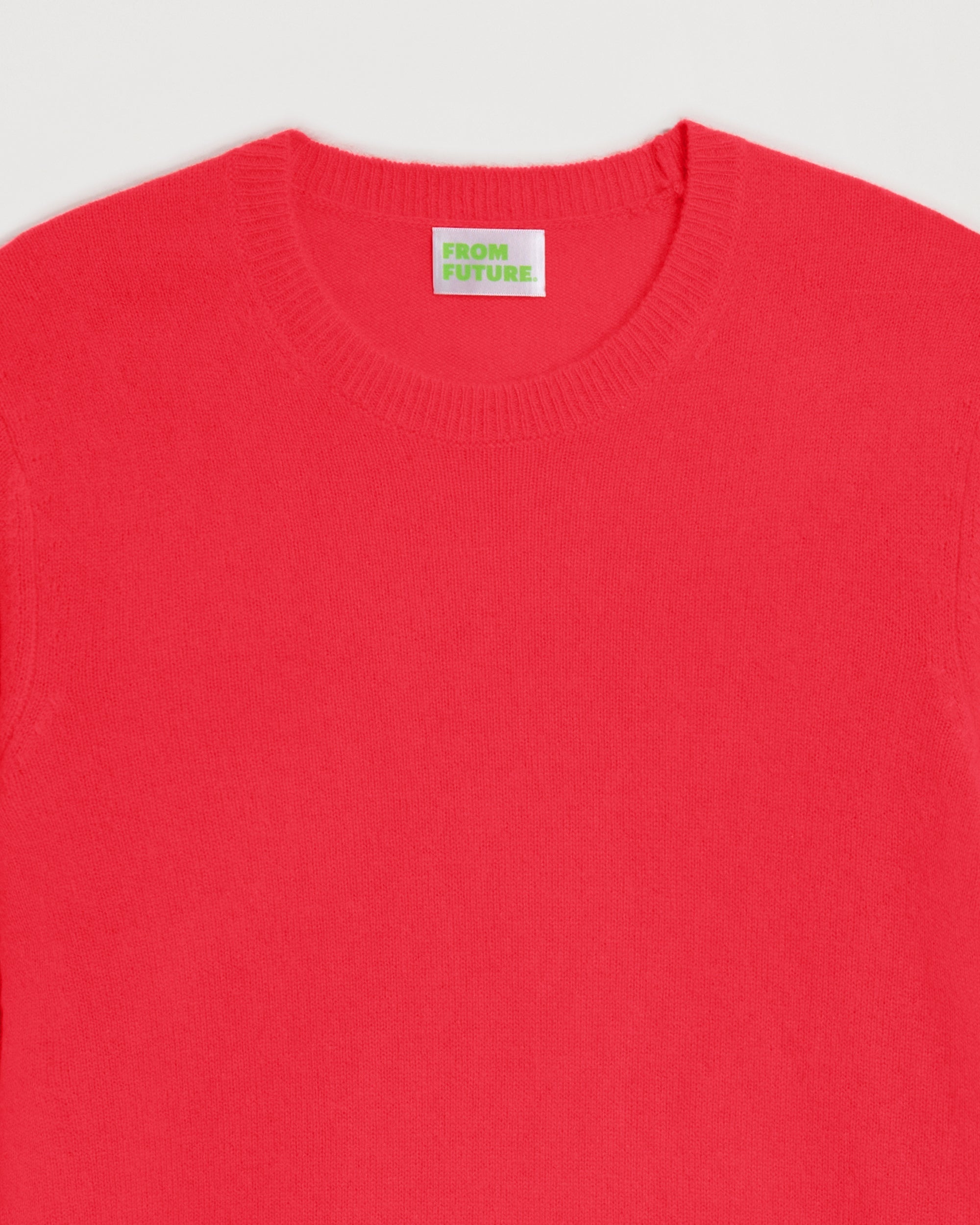 Pull Light à col rond en cachemire - Bright Red