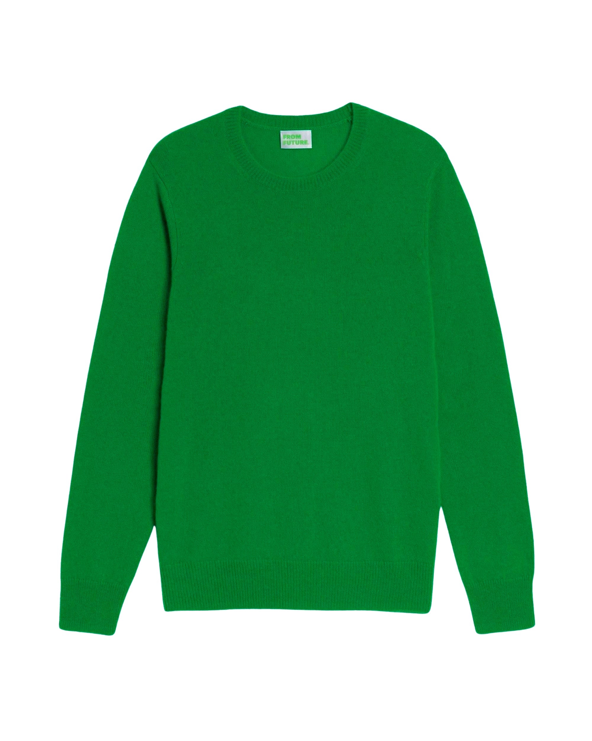Pull Light à col rond en cachemire - Summer Green