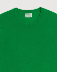 Pull Light à col rond en cachemire - Summer Green