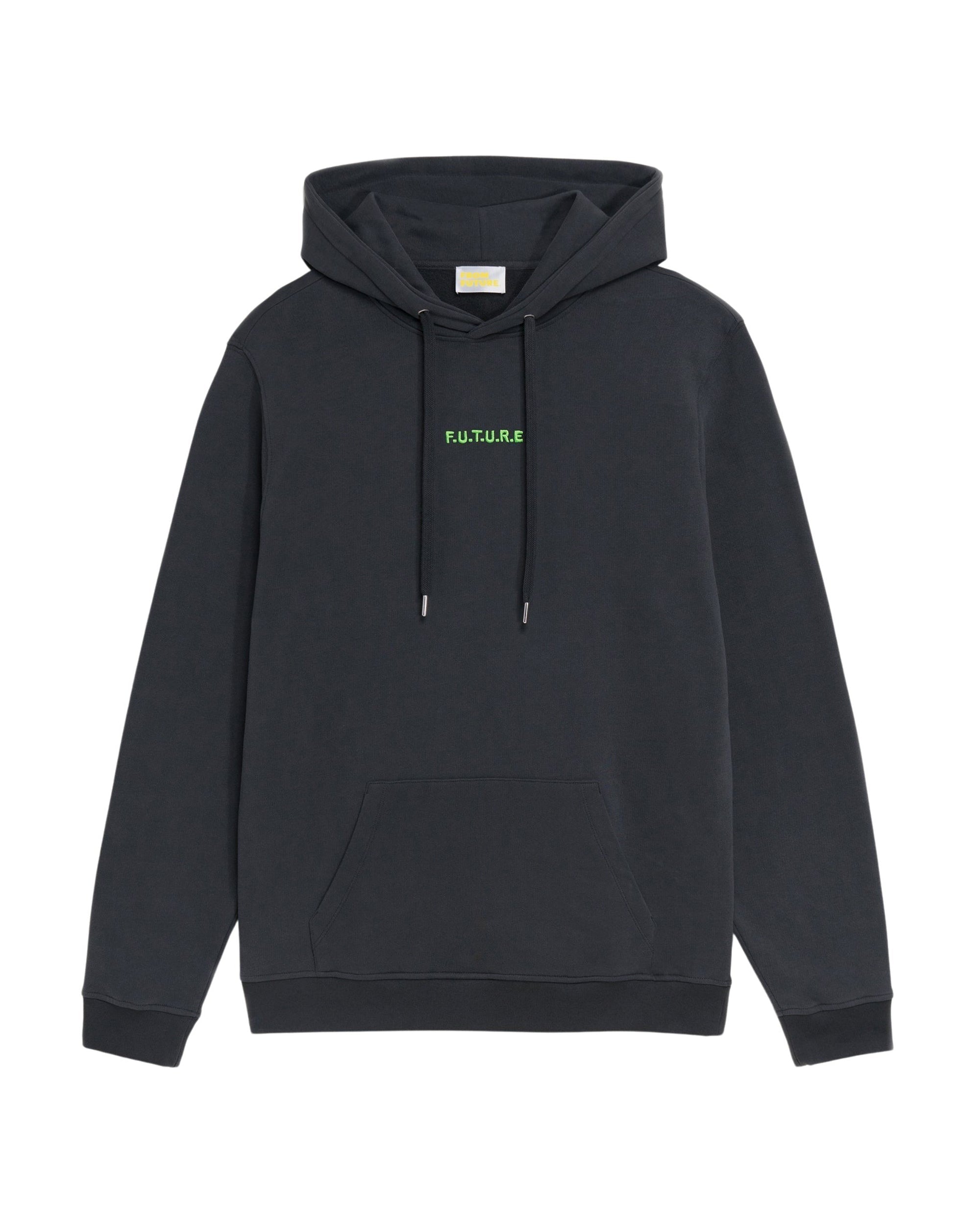 Hoodie brodé f.u.t.u.r.e - Anthracite
