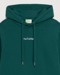 Hoodie brodé f.u.t.u.r.e - Bottle Green