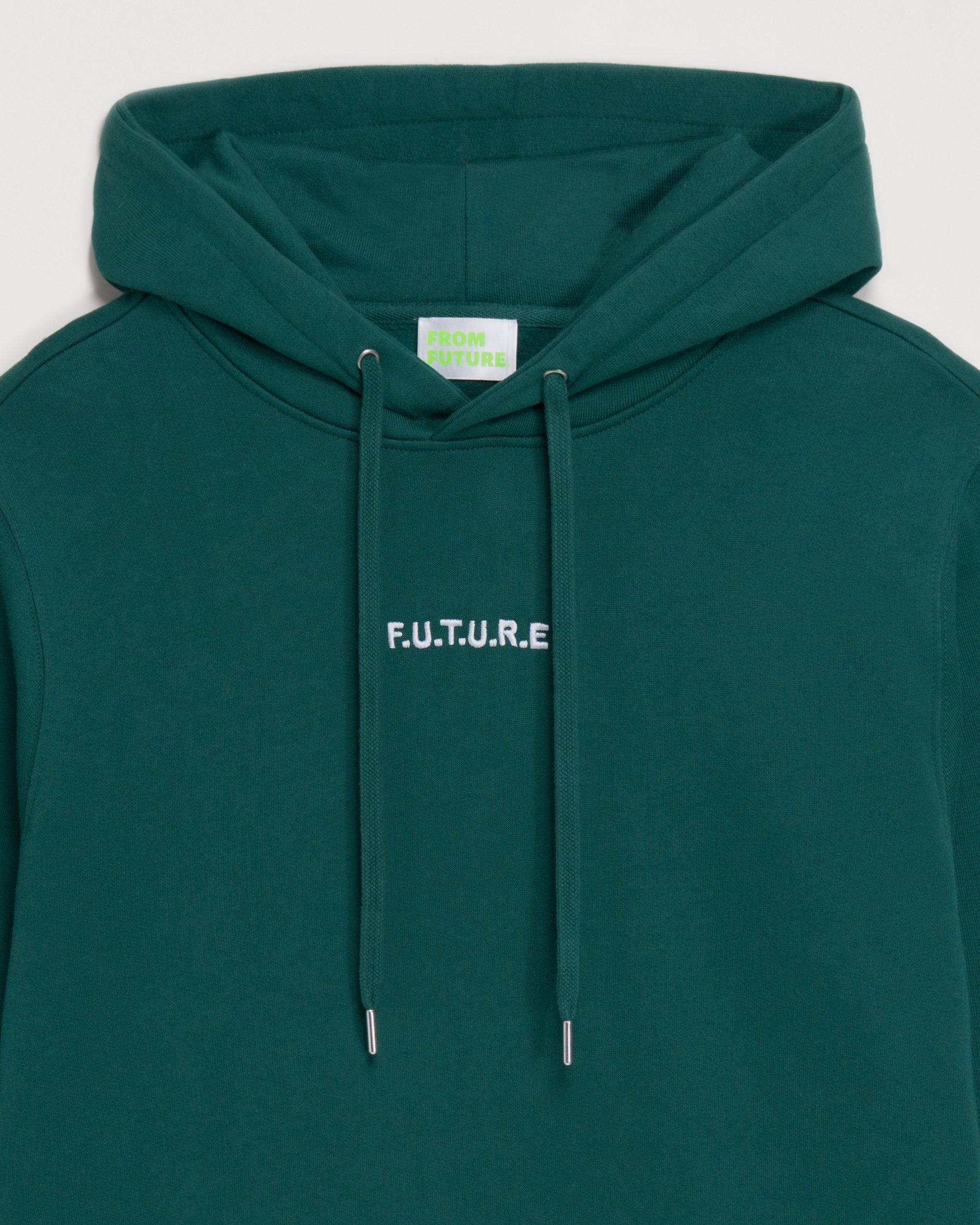 Hoodie brodé f.u.t.u.r.e - Bottle Green