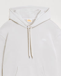 Hoodie unisexe oversize à broderie - Pearl Grey