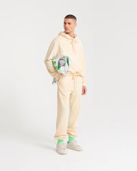 Hoodie unisexe oversize à broderie - Desert Sand