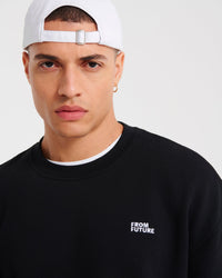 Hoodie classique à broderie - Black