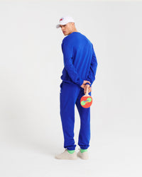 Hoodie classique à broderie - Electric Blue
