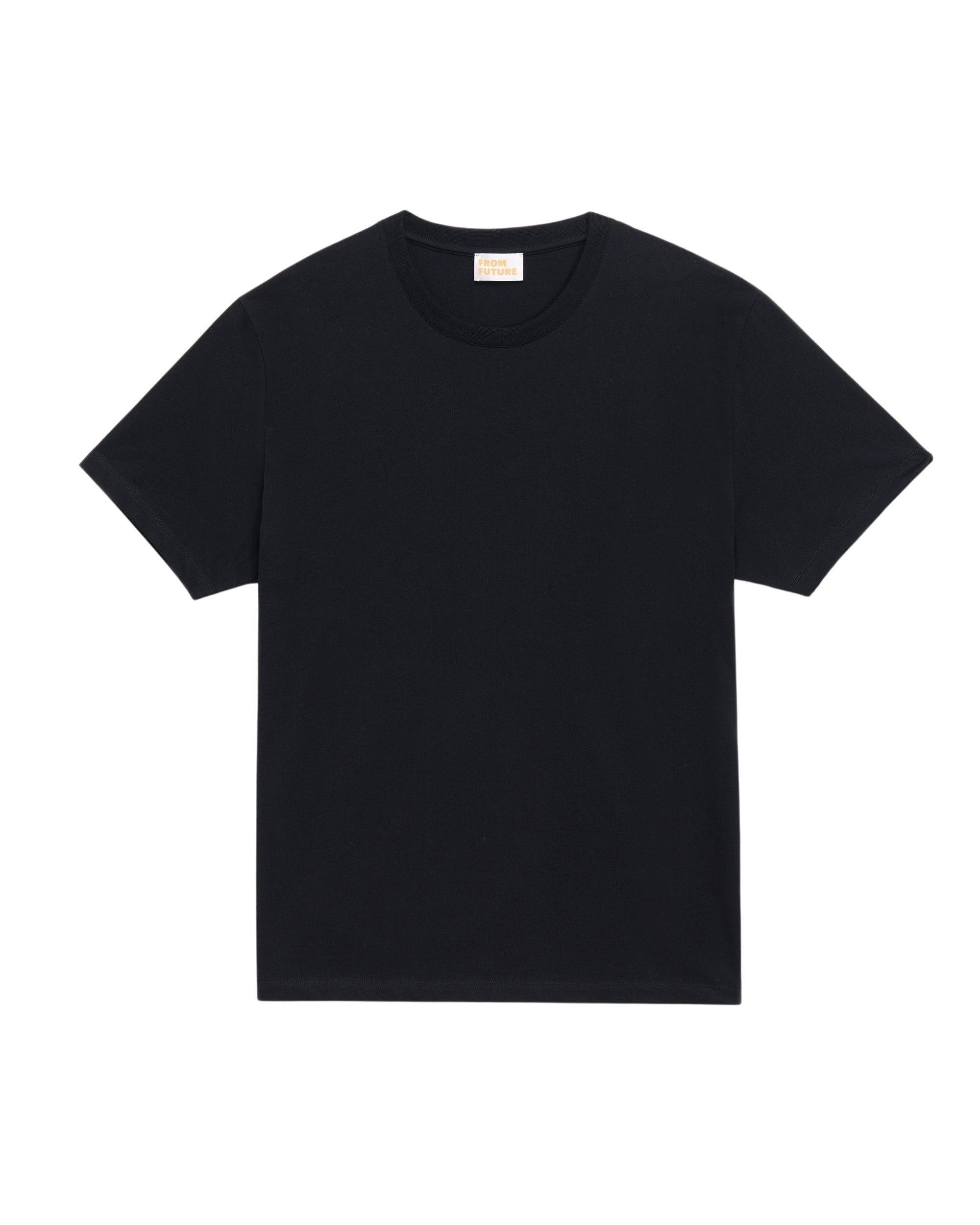 T-shirt à col rond oversize - Black