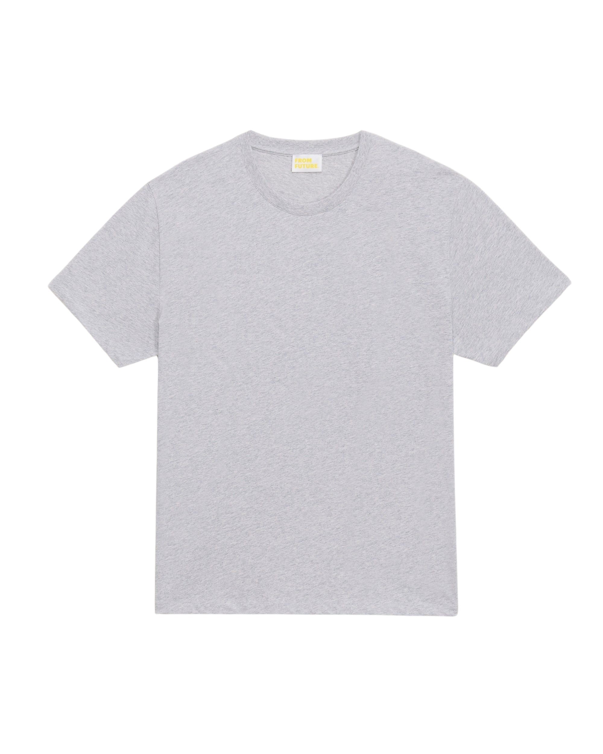 T-shirt à col rond oversize - Light Heather Gray