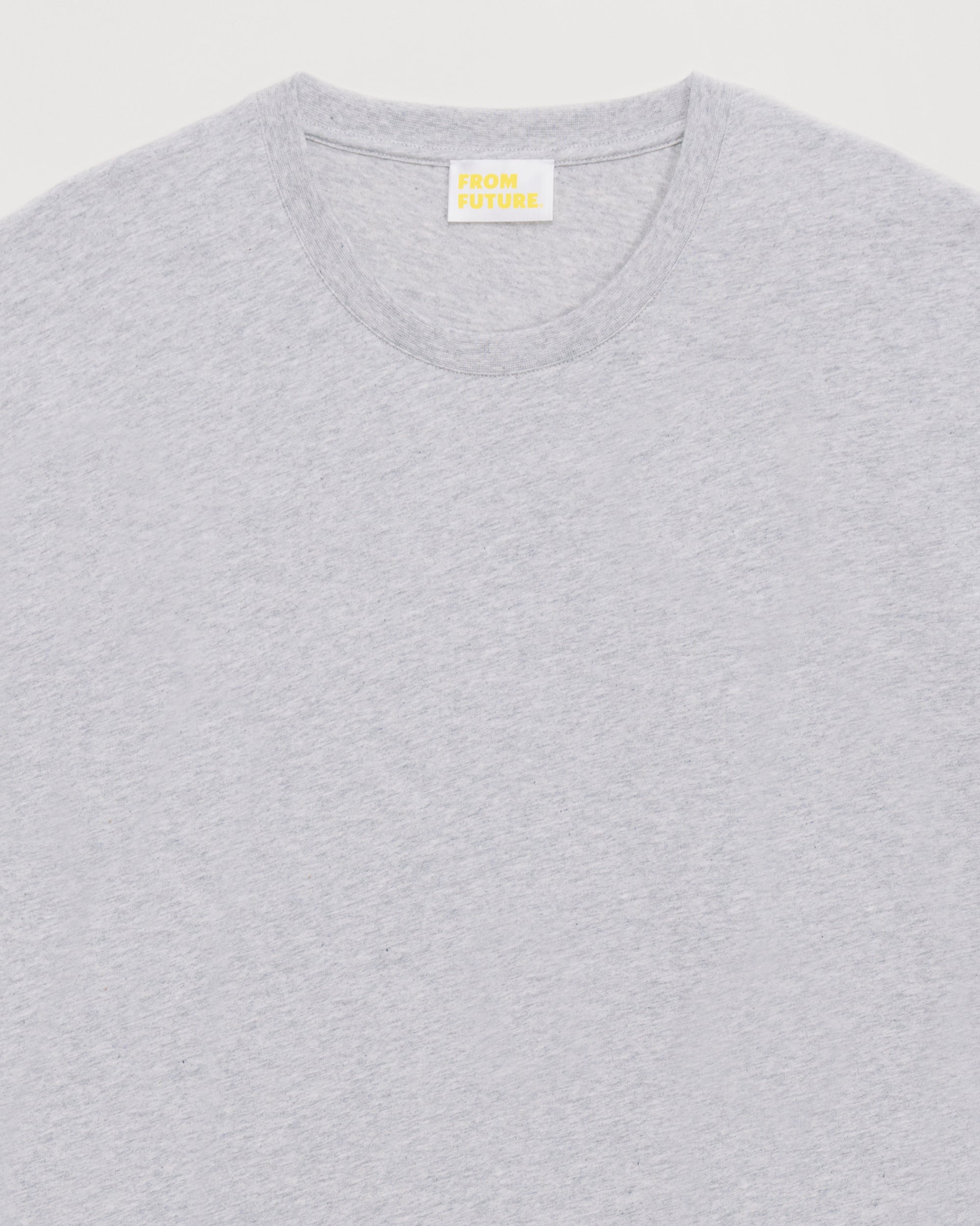 T-shirt à col rond oversize - Light Heather Gray