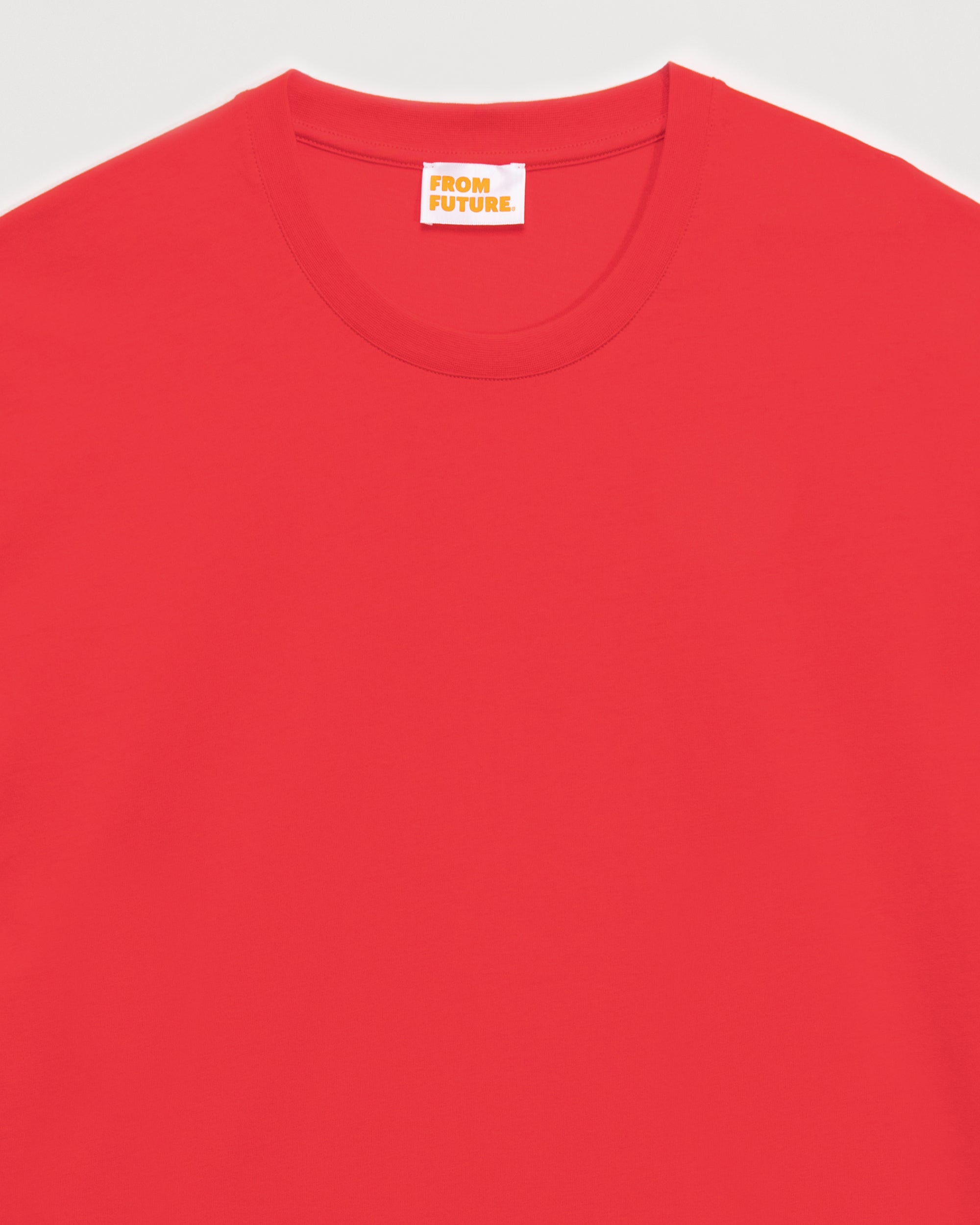 T-shirt à col rond oversize - Bright Red
