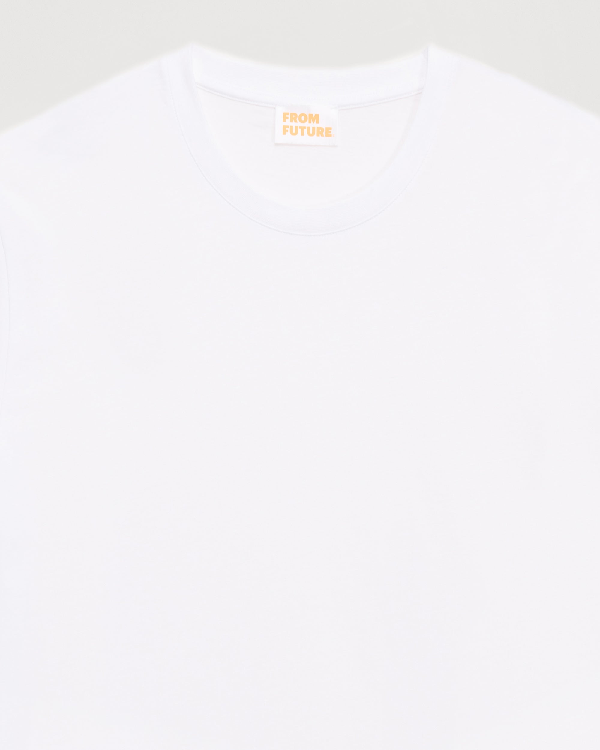 T-shirt à col rond oversize - White