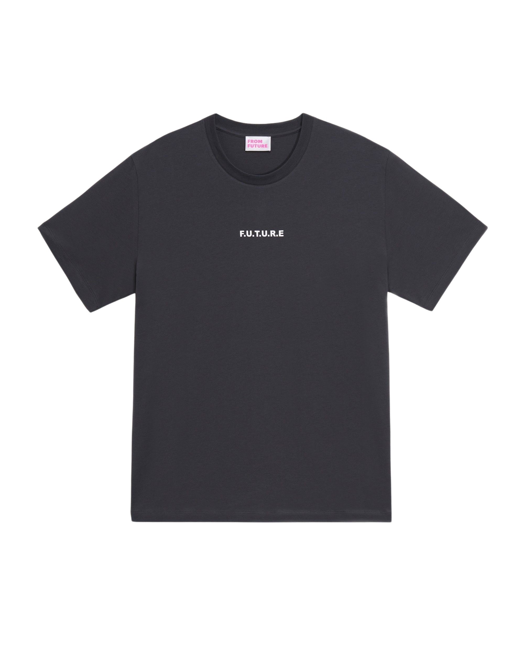 T-shirt à broderie f.u.t.u.r.e - Anthracite