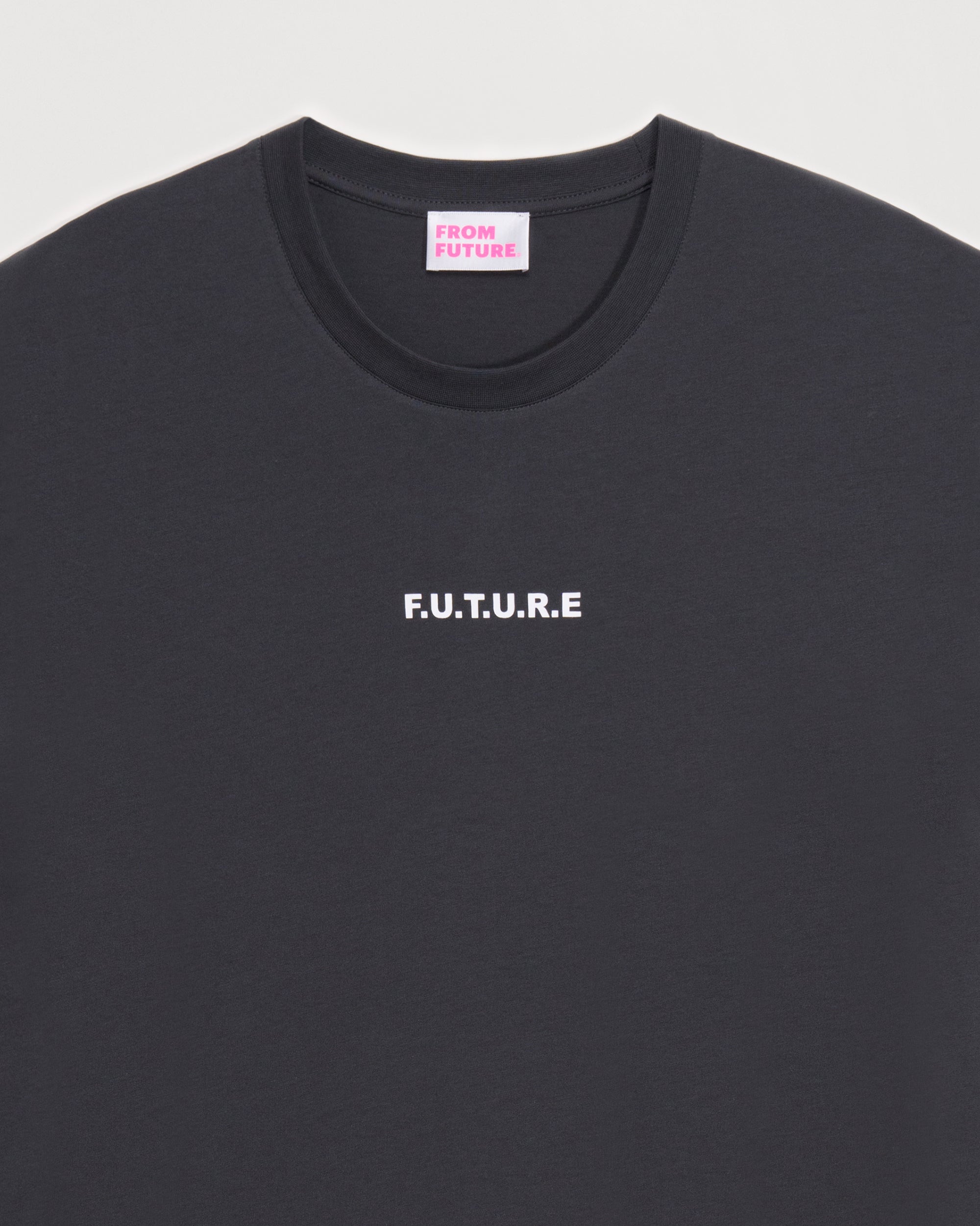 T-shirt à broderie f.u.t.u.r.e - Anthracite