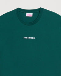 T-shirt à broderie f.u.t.u.r.e - Bottle Green