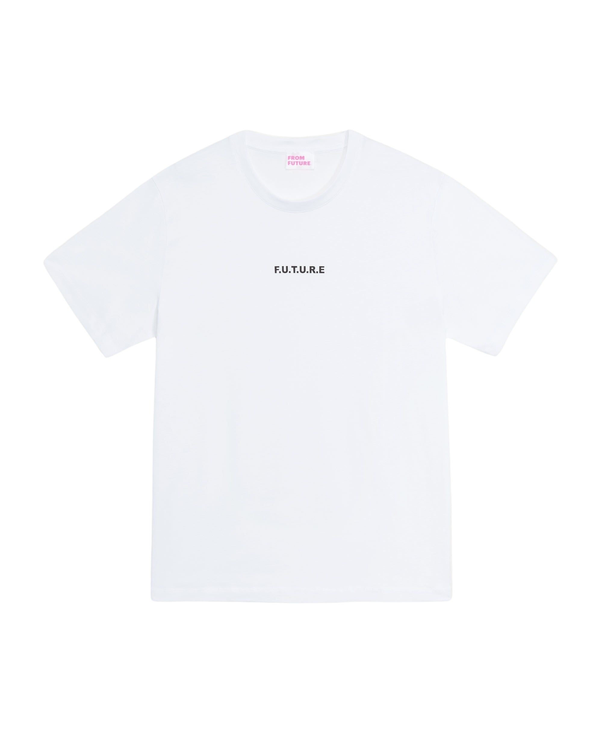 T-shirt à broderie f.u.t.u.r.e - White Bright