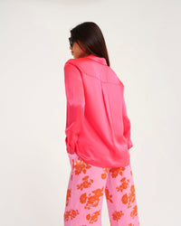 Chemise Suzanna en soie - Satin Pop Pink